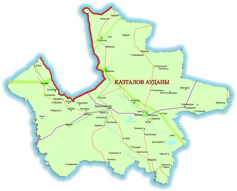 карта района